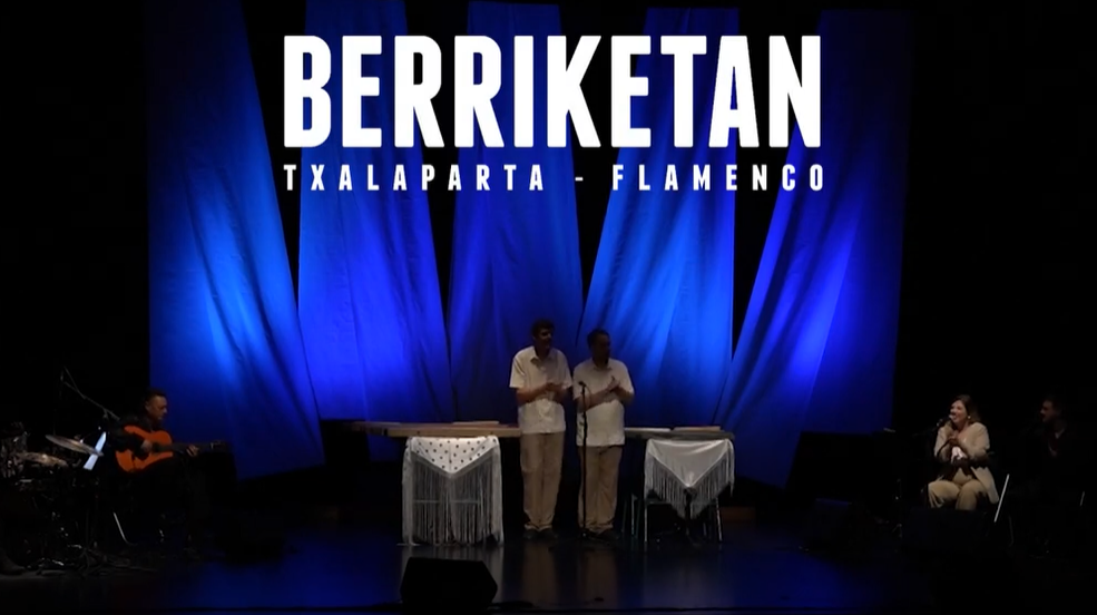 Tangos Arima, por la Compañía Berriketan, proyecto que fusiona Txalaparta y Flamenco.